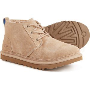 NIB UGG MEN'S NEUMEL SUEDE SHEARLING CHUKKA WINTER BOOTS SAND
